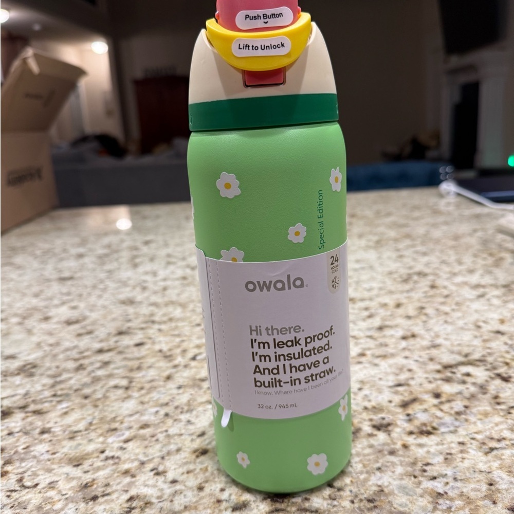 Owala Darling Daisy Insulated Water Bottle with Straw